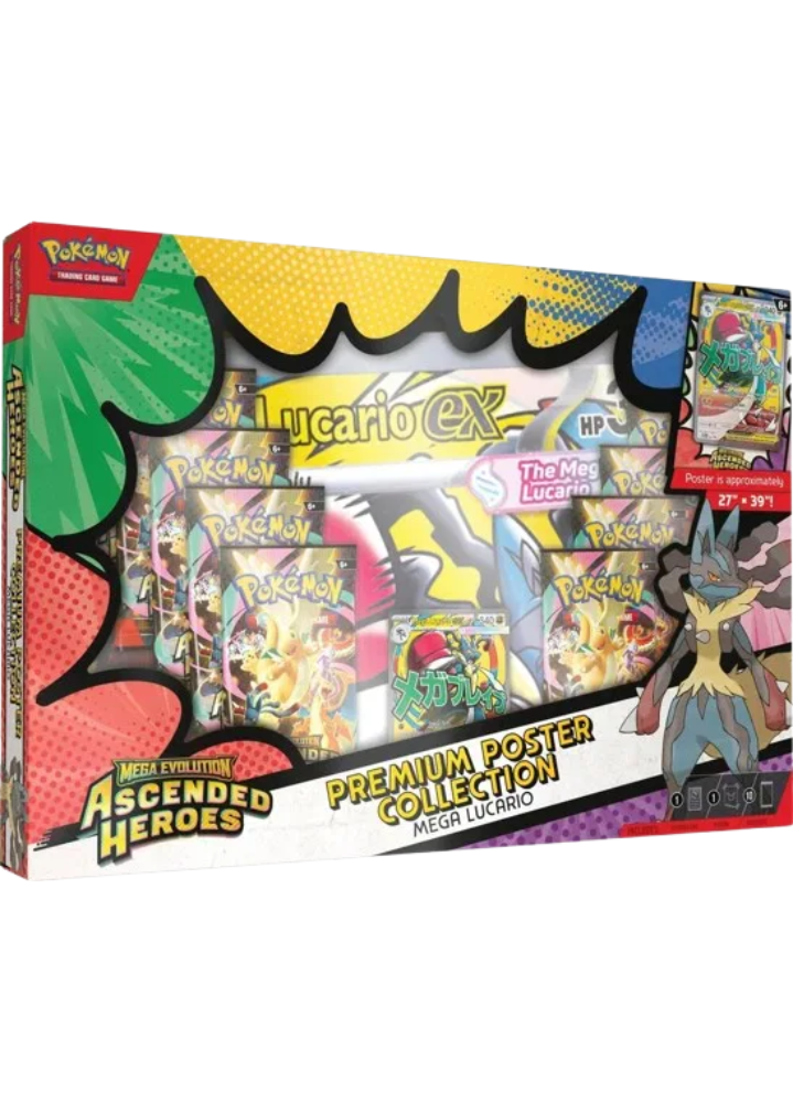 Pokemon - Mega Evolution - Ascended Heroes - Premium Poster Collection (Mega Lucario)