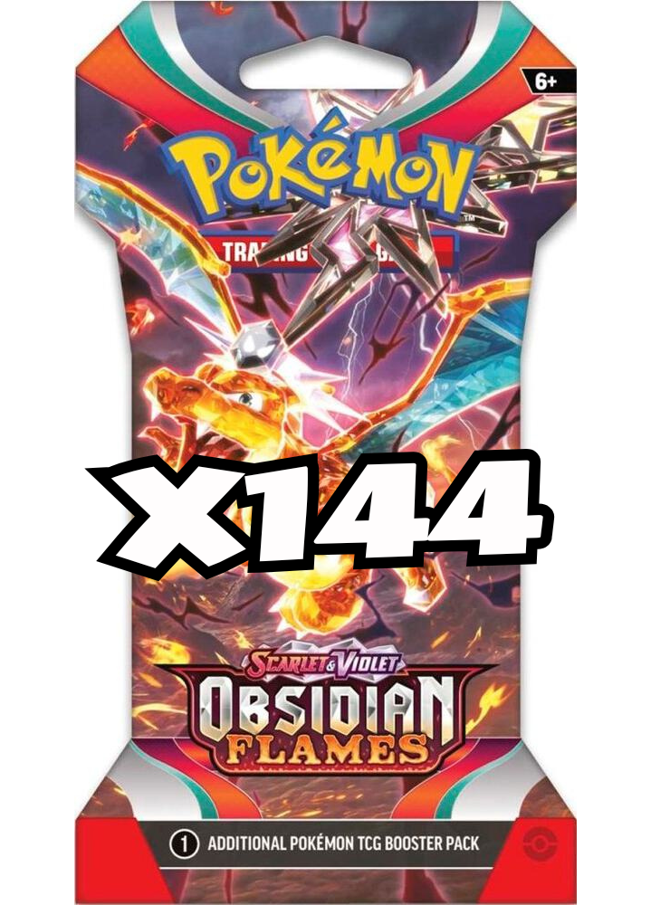 Pokemon - Scarlet & Violet - Obsidian Flames - Sleeved Booster Pack Case