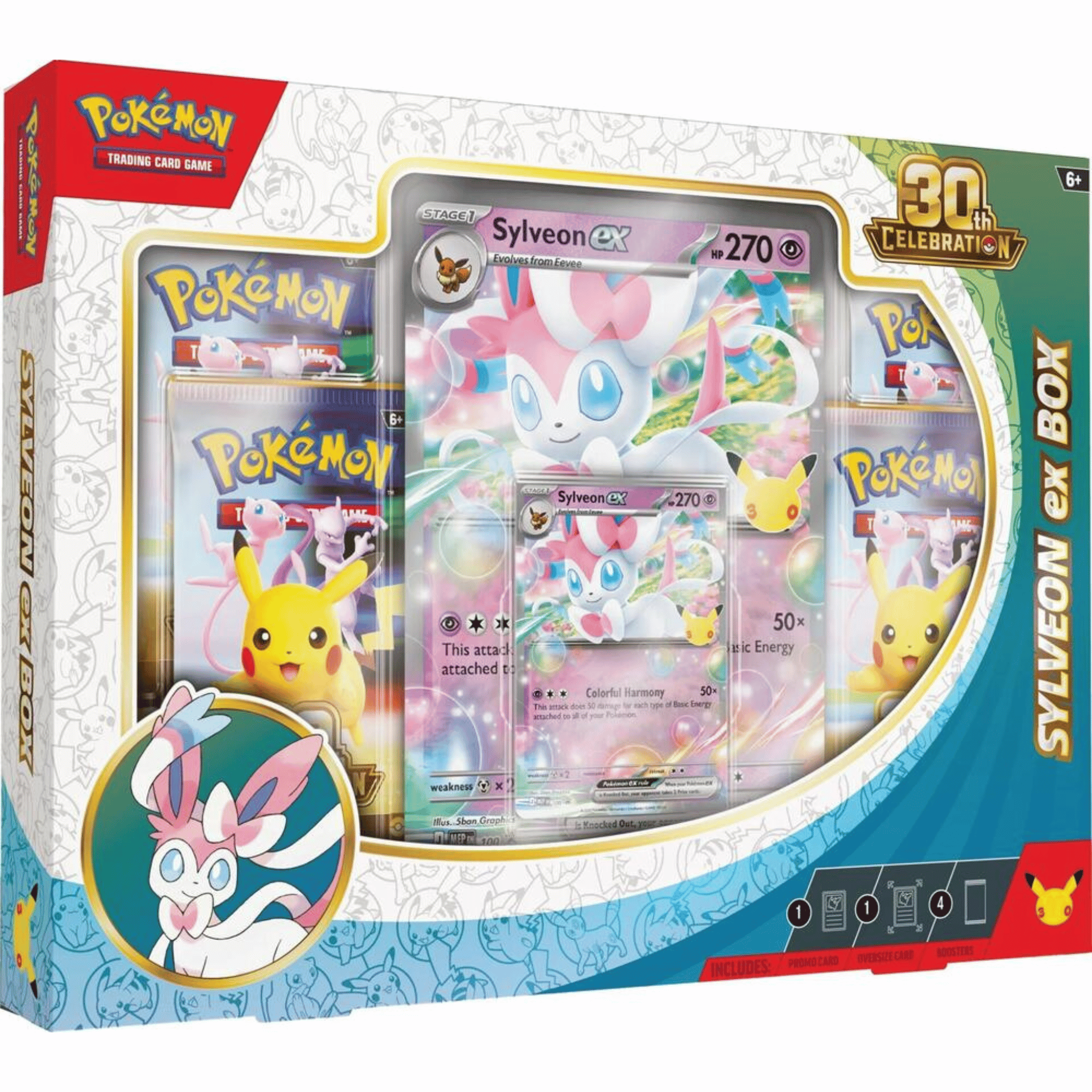 Pokemon 30th Celebration Sylveon ex Box