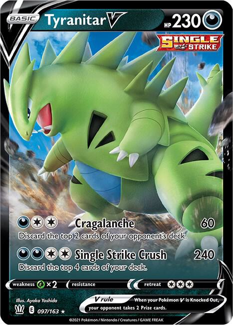 Tyranitar V - 097/163 - SWSH05: Battle Styles