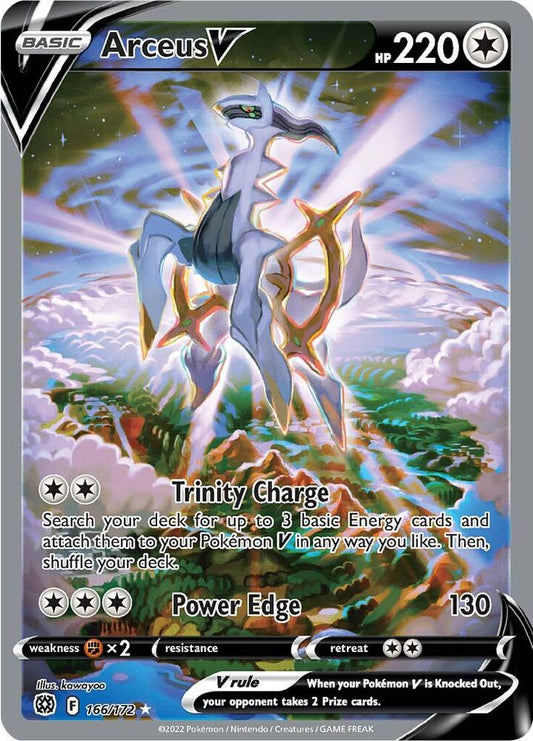 Arceus V (Alternate Full Art) - 166/172 - SWSH09: Brilliant Stars (SWSH09)