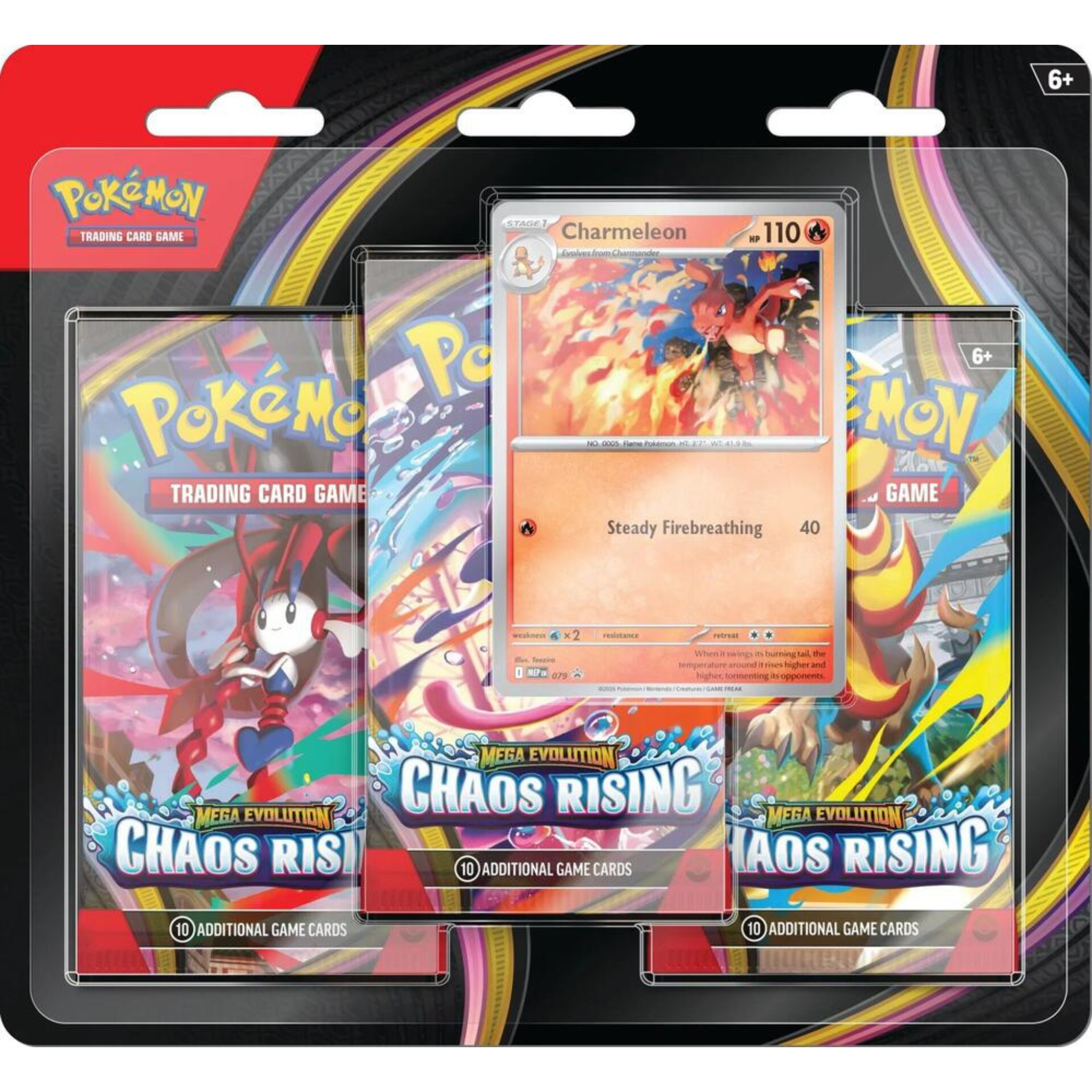 Chaos Rising 3 Pack Blister With Charmeleon Promo
