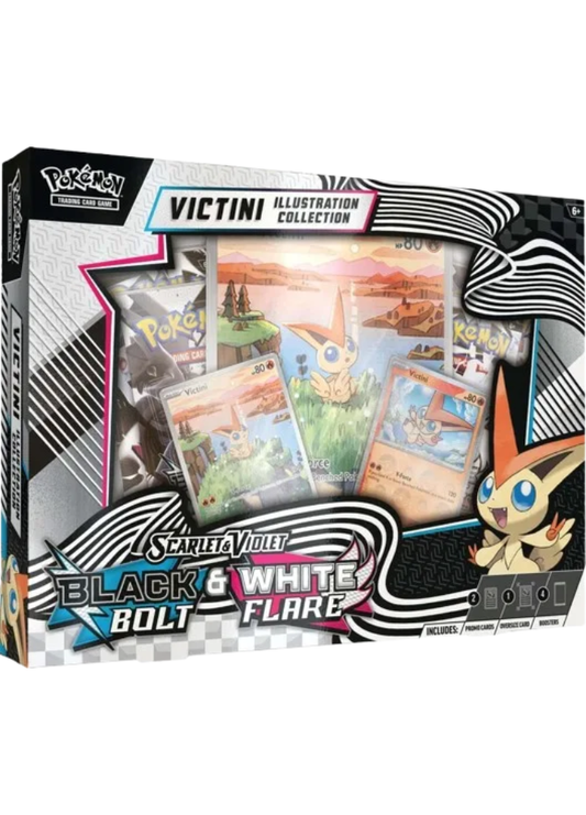 Pokemon - Scarlet & Violet - Black Bolt & White Flare - Unova Victini Illustration Collection