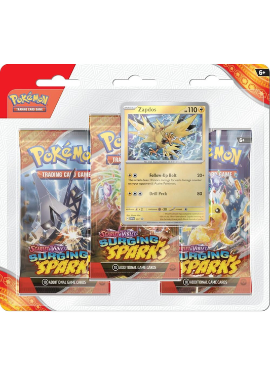 Pokemon - Scarlet & Violet - Surging Sparks - 3 Pack Blister