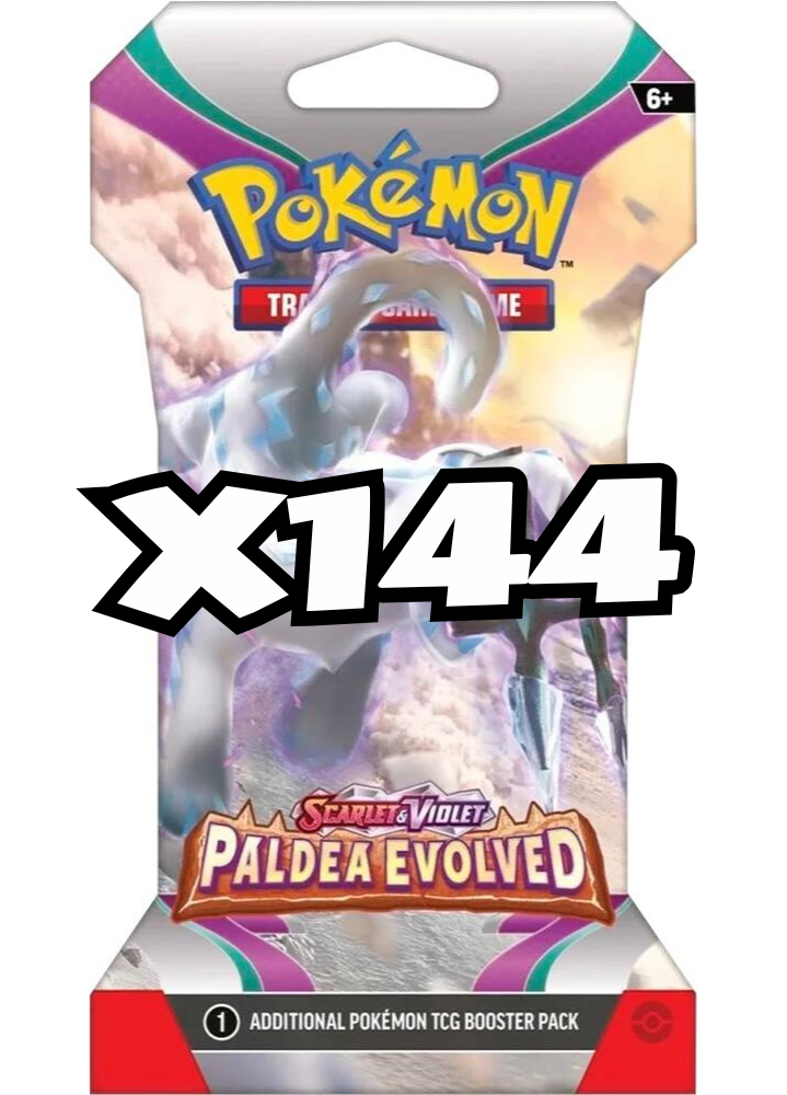 Pokemon - Scarlet & Violet - Paldea Evolved - Sleeved Booster Pack Case