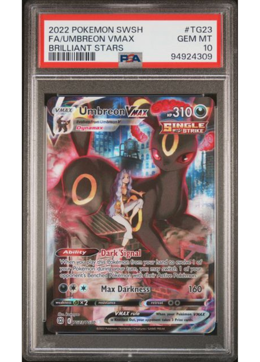 FA/Umbreon VMAX #TG23 - 2022 Pokemon SWSH Brilliant Stars - PSA Gem Mint 10