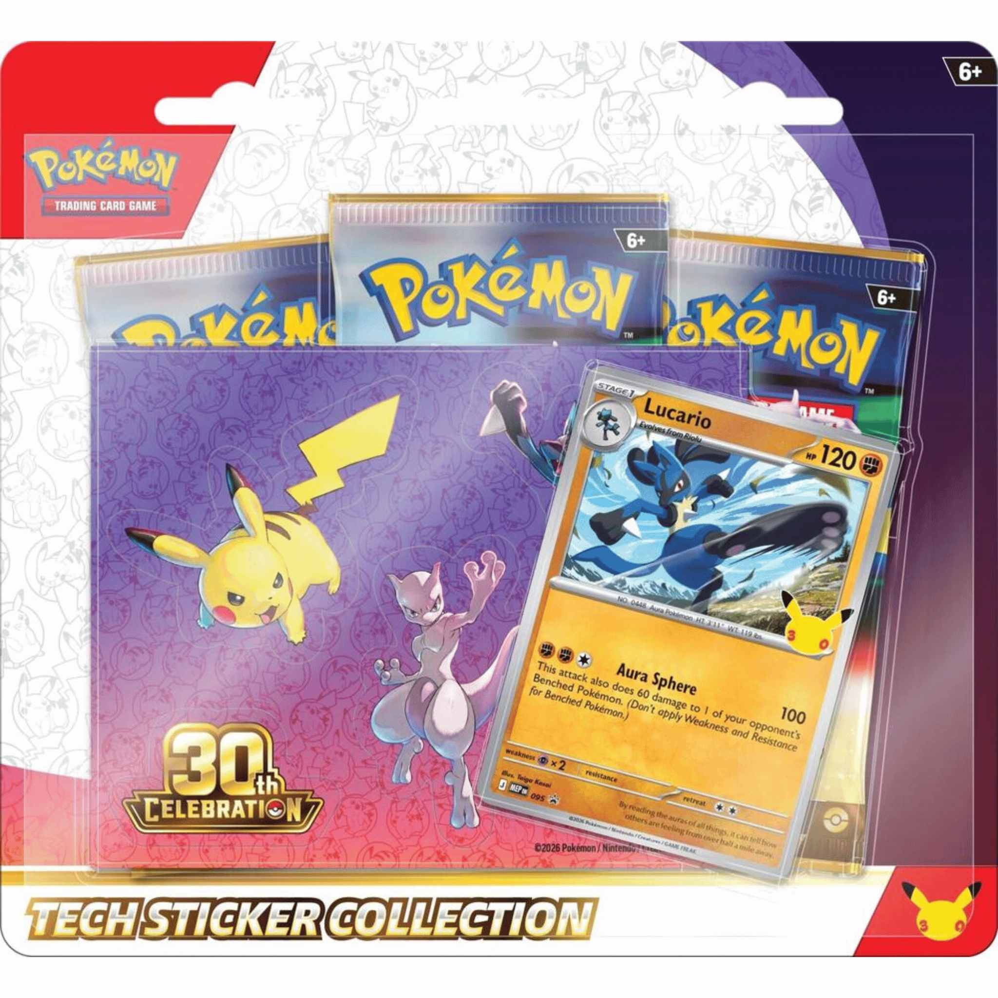 Pokemon - 30th Celebration - Tech Sticker Collection [Lucario] (Pre-Order)