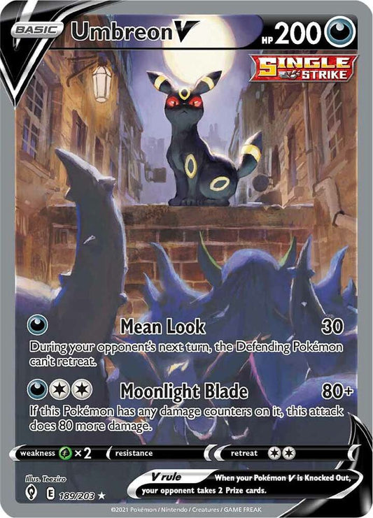 Umbreon V (Alternate Full Art) - 189/203 - SWSH07: Evolving Skies (SWSH07)