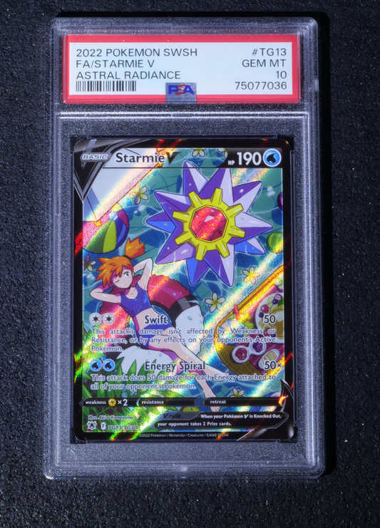 FA/Starmie V #TG13 - 2022 Pokemon SWSH Astral Radiance - PSA GEM MINT 10