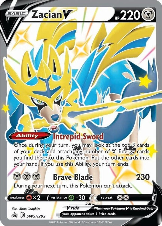 Zacian V (Shiny) - SWSH292 - SWSH: Sword & Shield Promo Cards