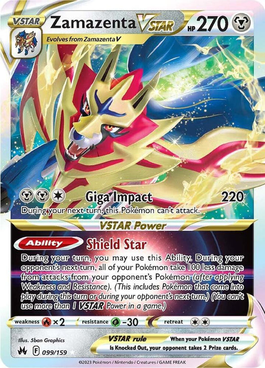 Zamazenta VSTAR  - 099/159 - Crown Zenith