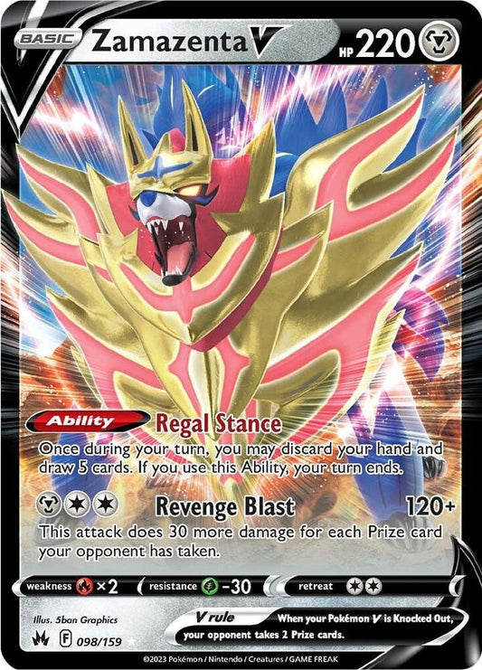 Zamazenta V - 098/159 - Crown Zenith (CRZ)