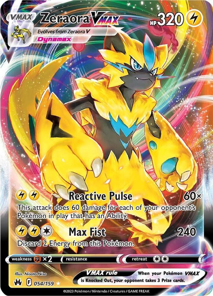 Zeraora VMAX - 054/159 - Crown Zenith